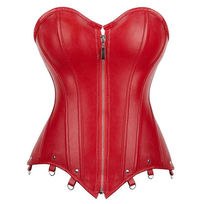 Rivet Red Corset - Apparel for Her