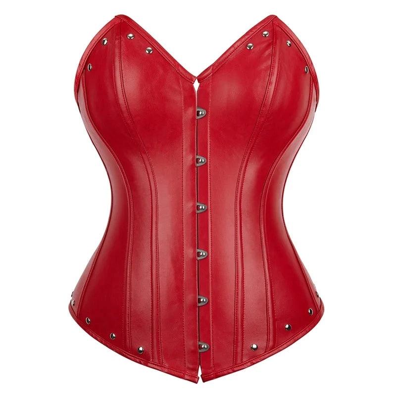 Rivet Red Corset - Apparel for Her